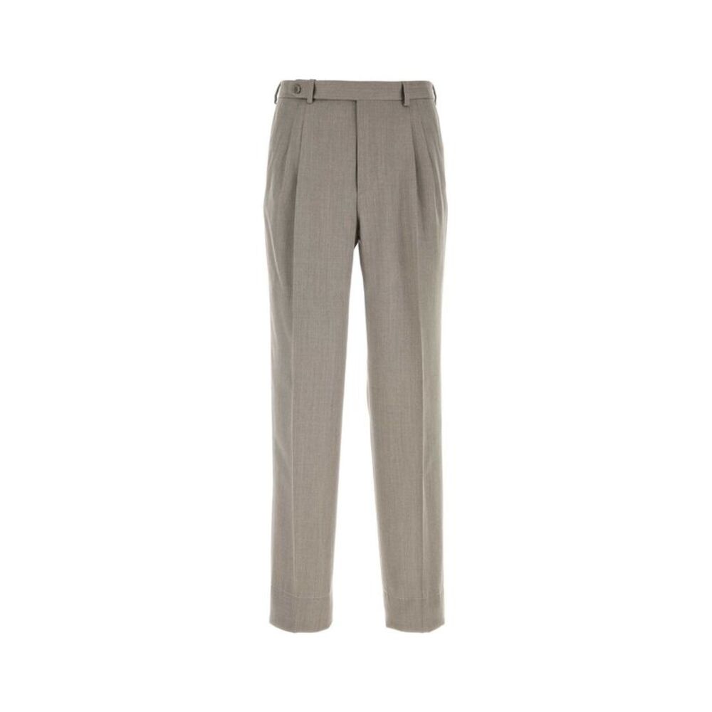 Brioni Men Dove Grey Wool Pant